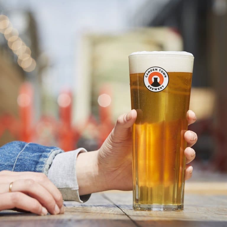 Cover Image for Buy 1 get 1 free on a pint of Camden Hells at The Plough & Harrow